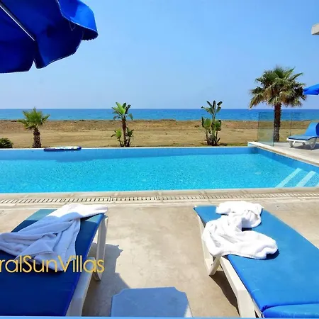 Blue - Front Spectacular Sleeps 10 Villa Argaka