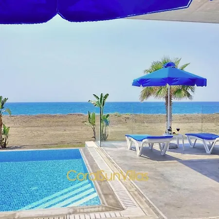 Blue - Front Spectacular Sleeps 10 Villa Argaka
