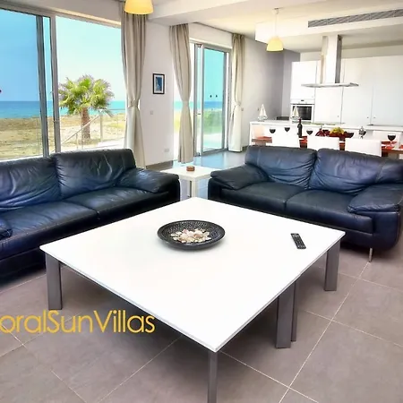 Blue - Front Spectacular Sleeps 10 Villa Argaka