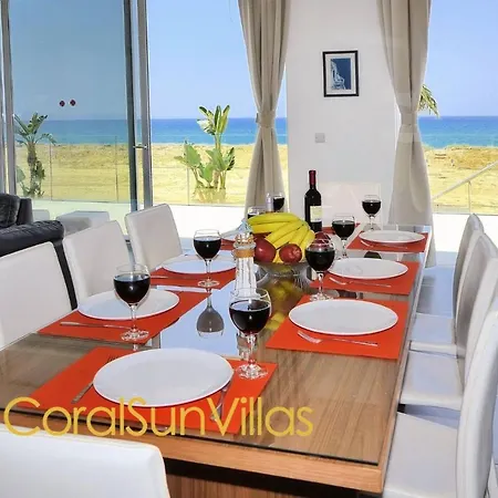 Villa Blue - Front Spectacular Sleeps 10 Argaka