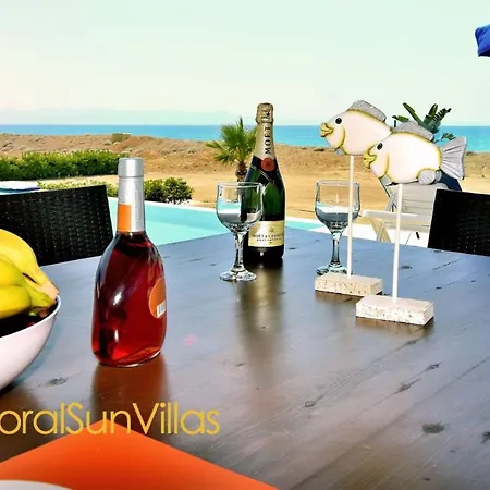 Blue - Front Spectacular Sleeps 10 Villa Argaka