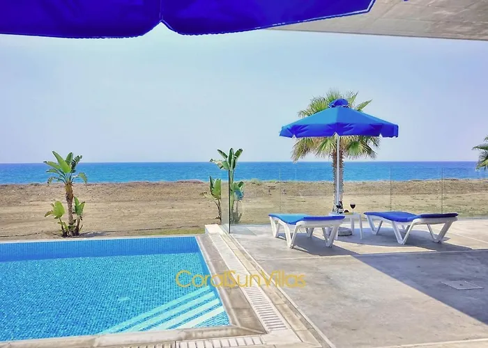 Blue - Front Spectacular Sleeps 10 Villa Argaka