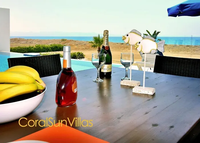 Blue - Front Spectacular Sleeps 10 Villa Argaka